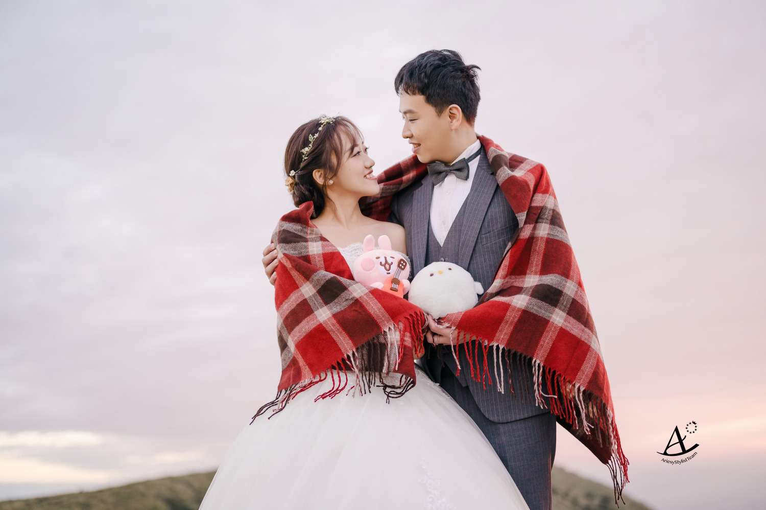婚紗包套,婚紗造型,編髮造型,白紗造型,婚攝大嘴,新祕Hanya,擎天崗婚紗,新娘造型,AriesyWedding