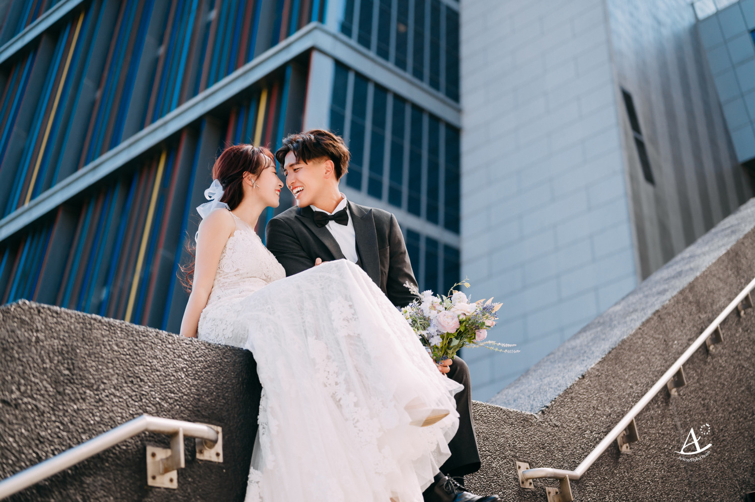 婚紗包套,婚紗造型,白紗造型,婚攝大嘴,新祕Hanya,士林戲曲中心,新娘造型,AriesyWedding,美式婚紗