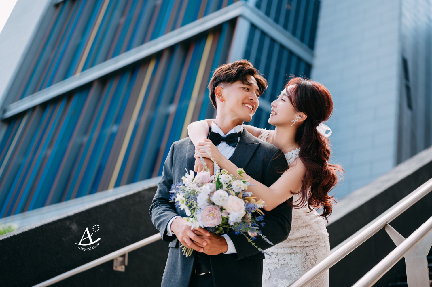 婚紗包套,婚紗造型,白紗造型,婚攝大嘴,新祕Hanya,士林戲曲中心,新娘造型,AriesyWedding,美式婚紗