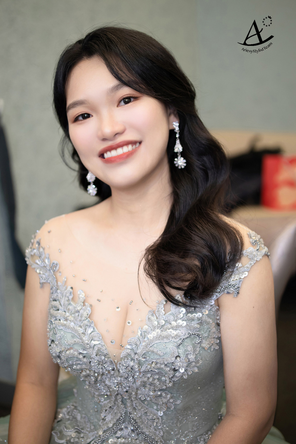 新秘|府中晶宴自然妝感優雅黑髮新娘造型~婷 新娘造型,側放髮,黑髮新娘,新秘,新娘妝感
