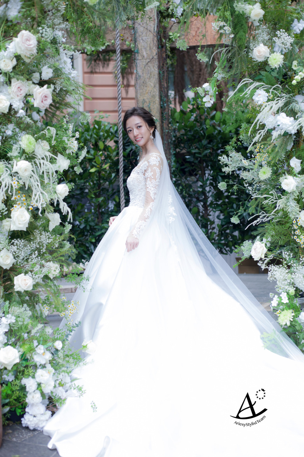 新娘秘書,白紗造型,花藝新秘,新娘造型,美式婚禮,編髮新秘,大直典華Chalet V婚宴