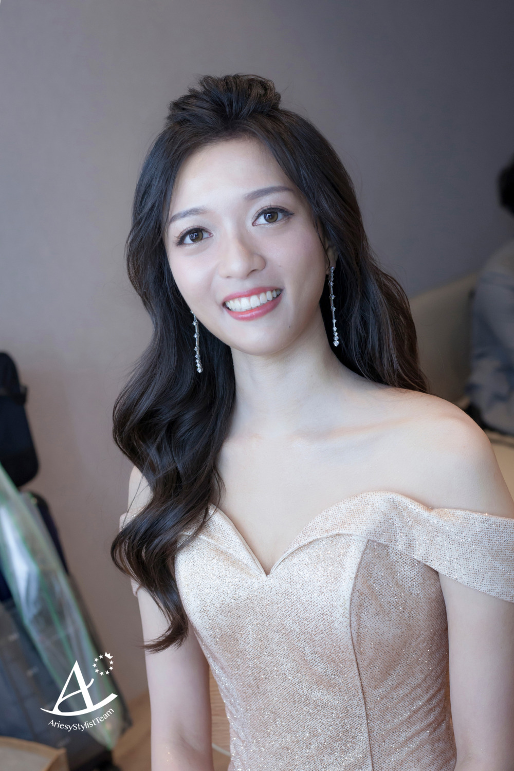 新娘秘書,名媛風,花藝新秘,新娘造型,美式婚禮,編髮新秘,大直典華Chalet V婚宴