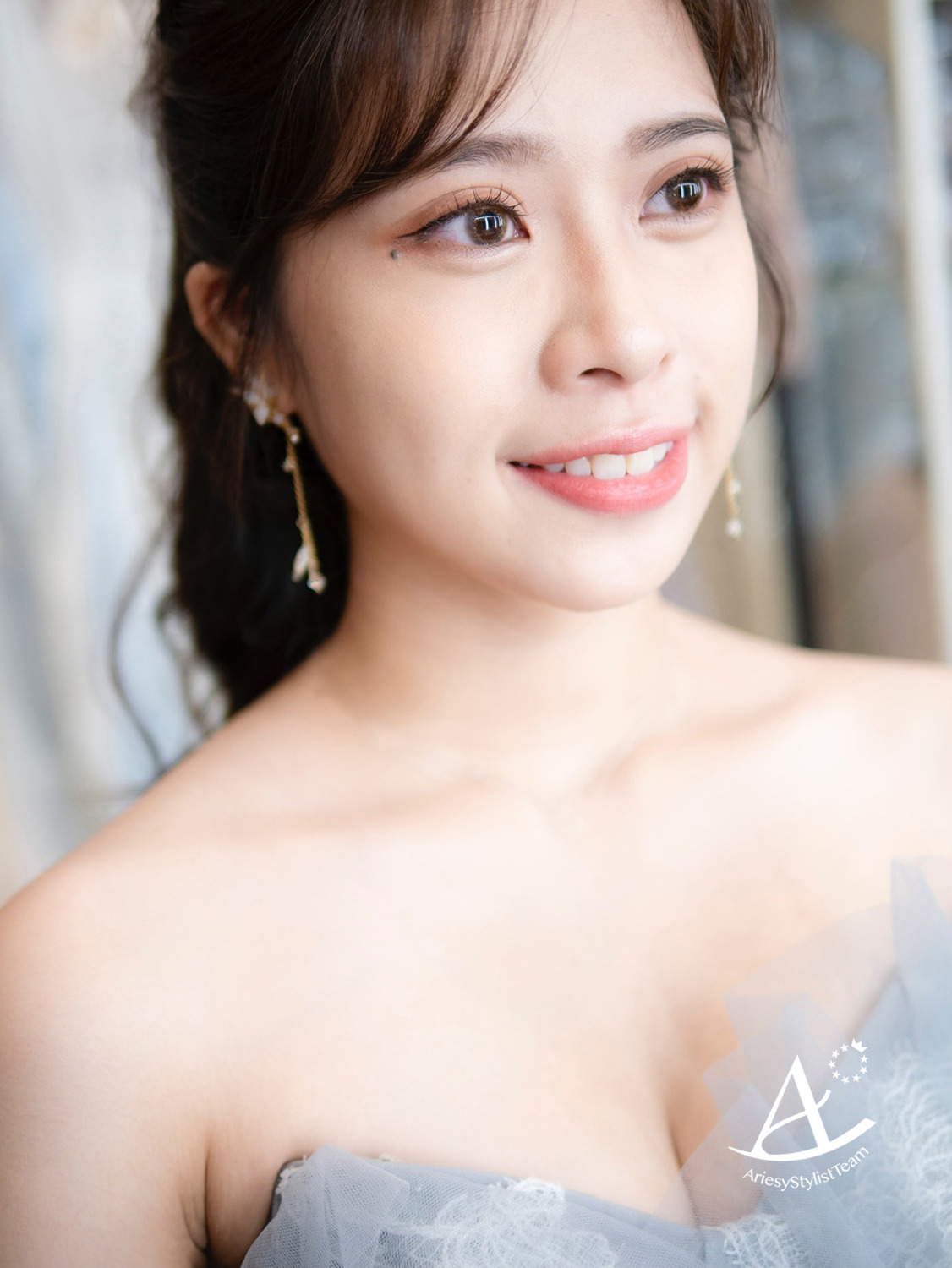 高公主頭造型,晚禮服造型,敬酒送客造型,輕透自然妝感,台北新娘秘書