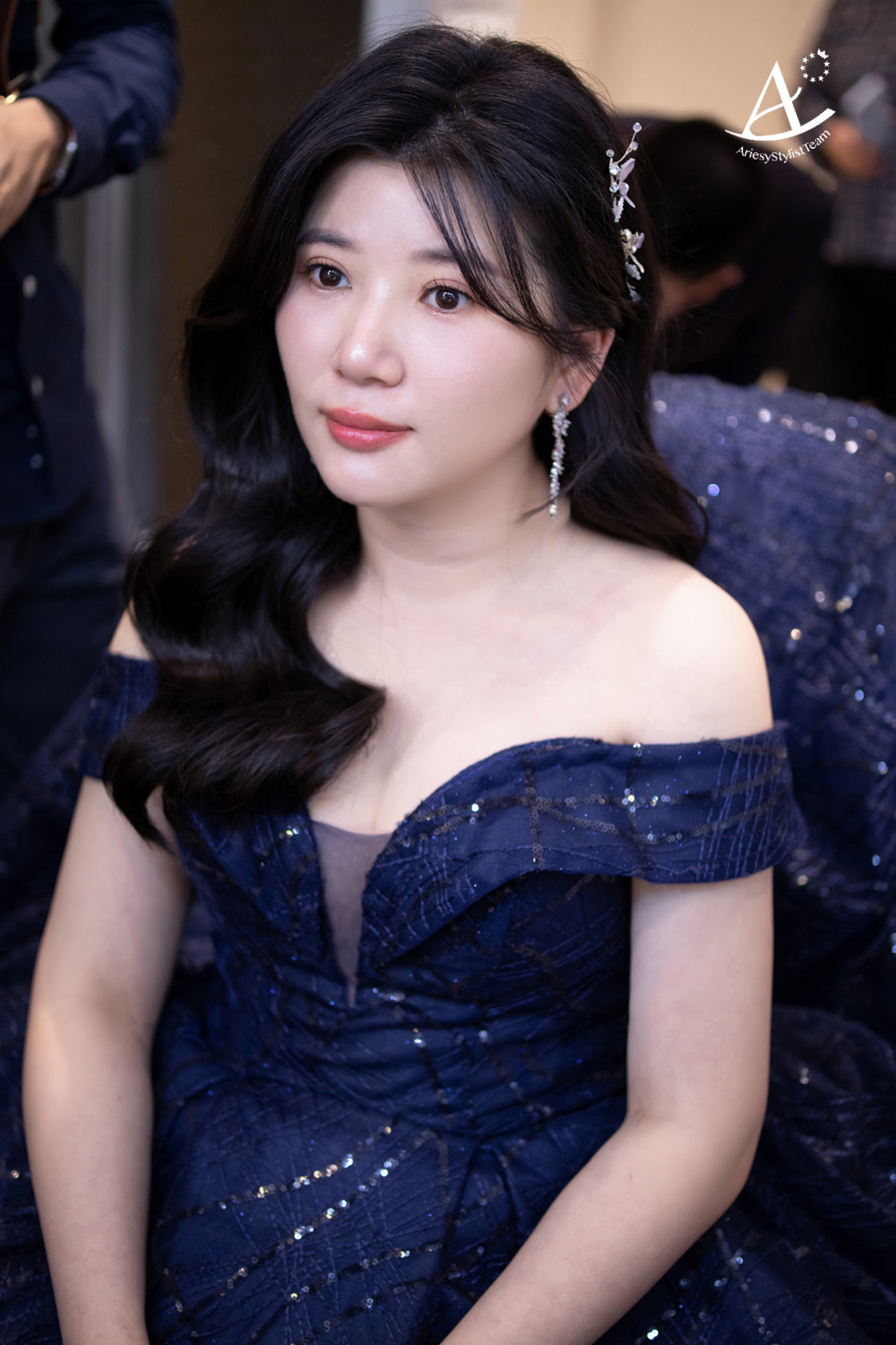 時尚優雅,新娘造型,黑髮新娘,甜美可愛,水光肌