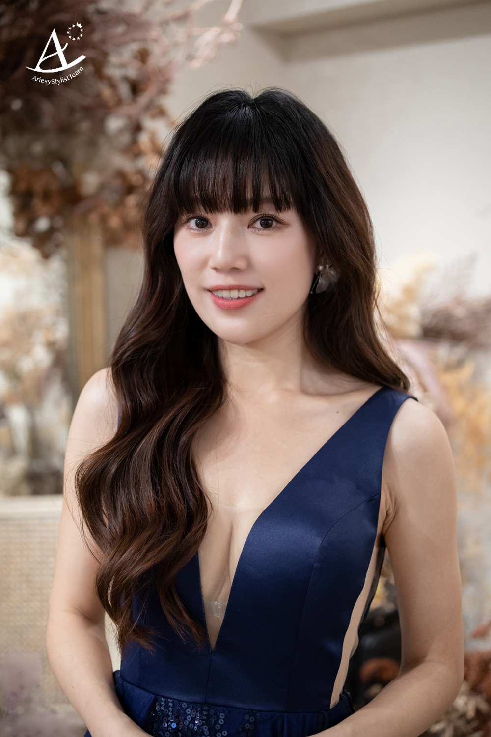 新娘秘書,妹妹頭,黑髮新娘,時尚,微捲放髮