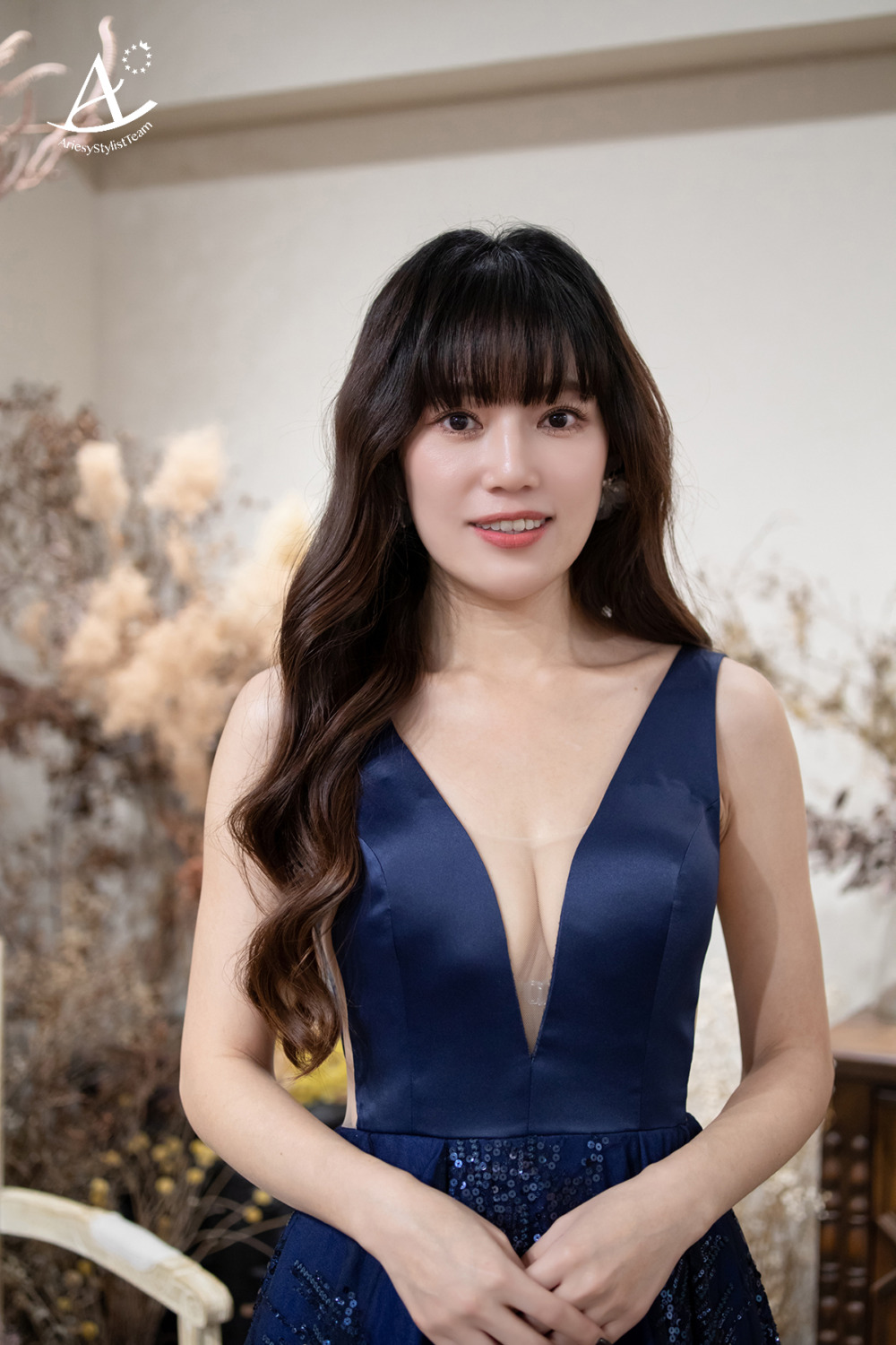 新娘秘書,妹妹頭,黑髮新娘,時尚,微捲放髮