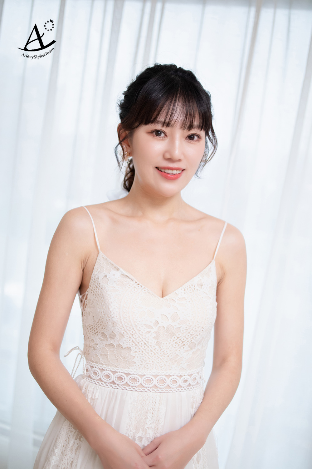 新娘秘書,妹妹頭,黑髮新娘,白紗,日系編髮