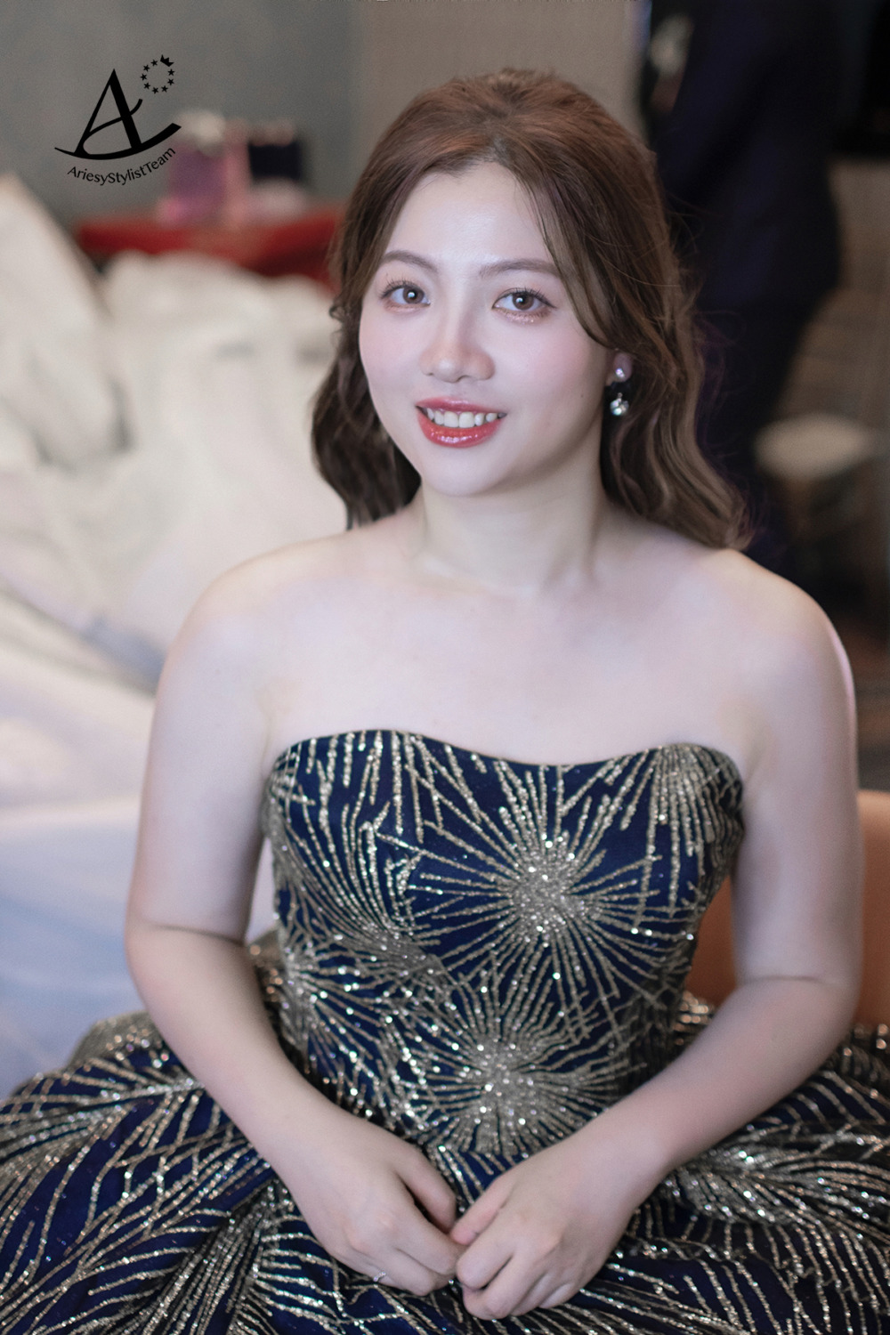 新娘證婚造型,桃園新秘,新娘花藝造型,新娘清透妝感,日系編髮新娘造型,新秘