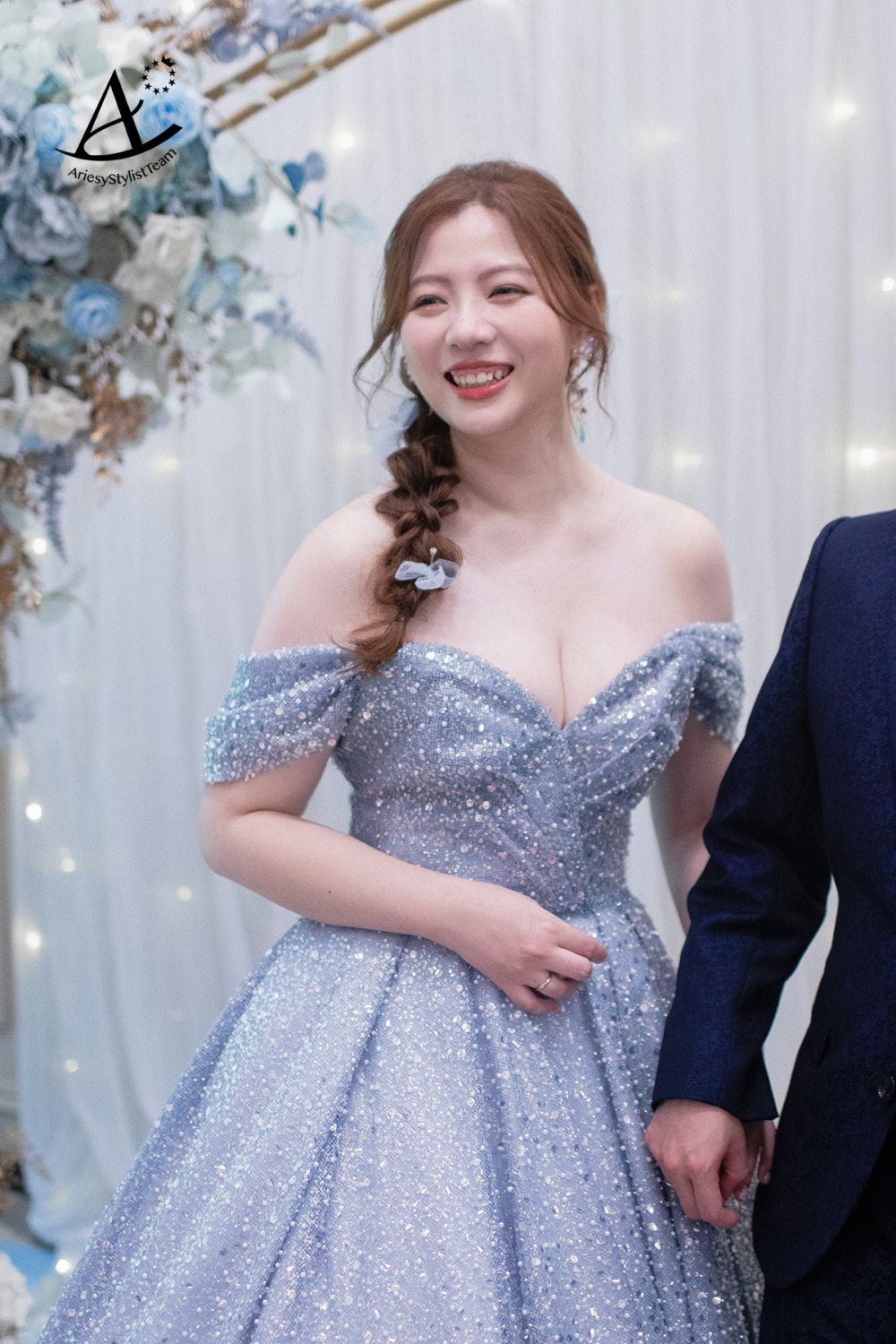 新娘證婚造型,桃園新秘,新娘花藝造型,新娘清透妝感,日系編髮新娘造型,新秘