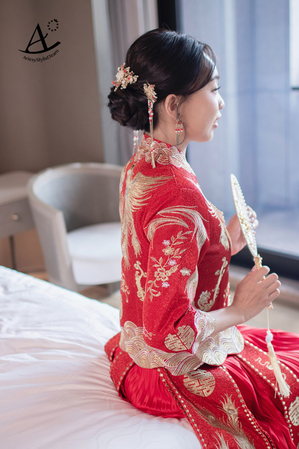 戶外證婚新娘造型,新秘,清新自然妝感,新娘秘書,新娘白紗造型,香港龍鳳褂新娘造型