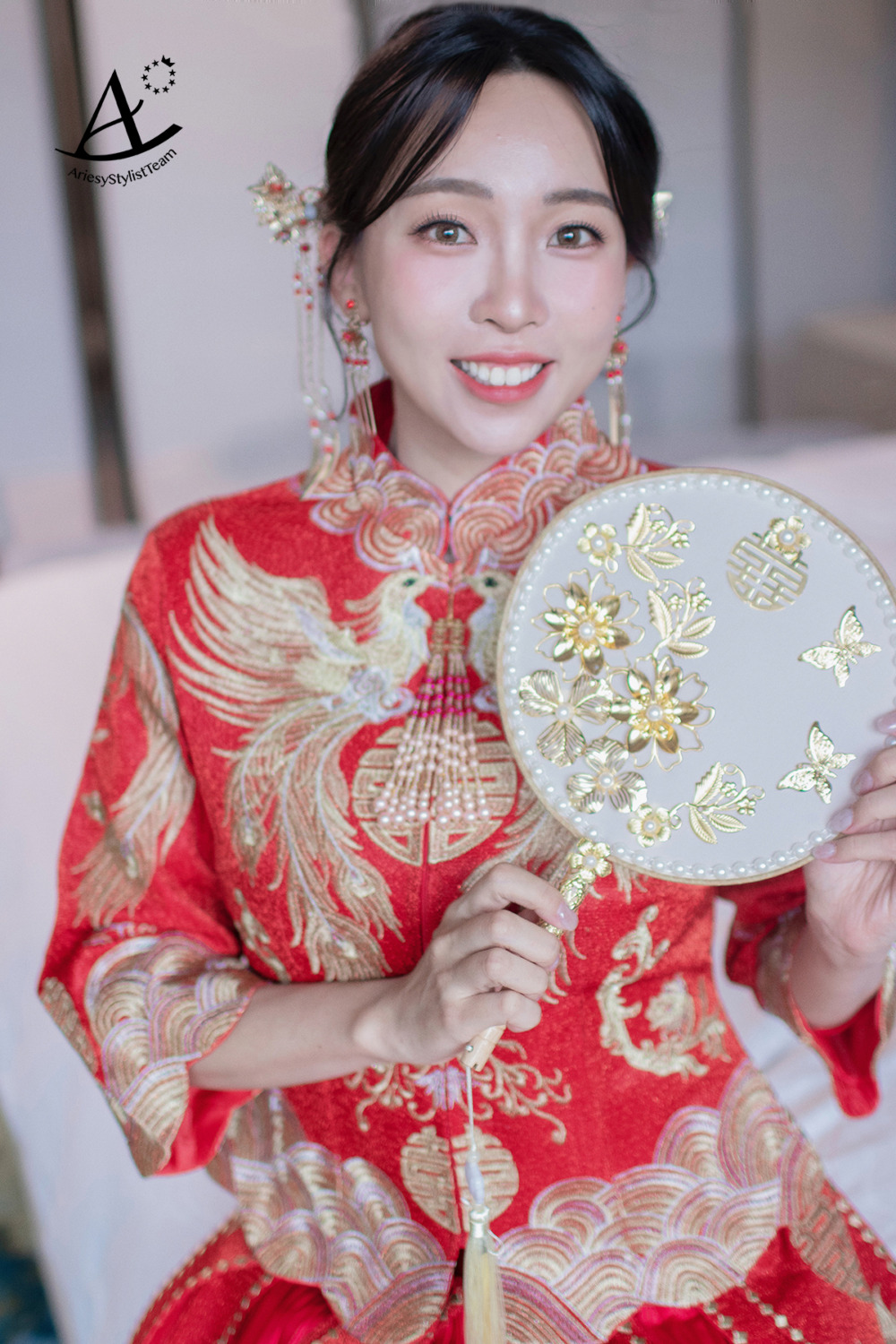 戶外證婚新娘造型,新秘,清新自然妝感,新娘秘書,新娘白紗造型,香港龍鳳褂新娘造型