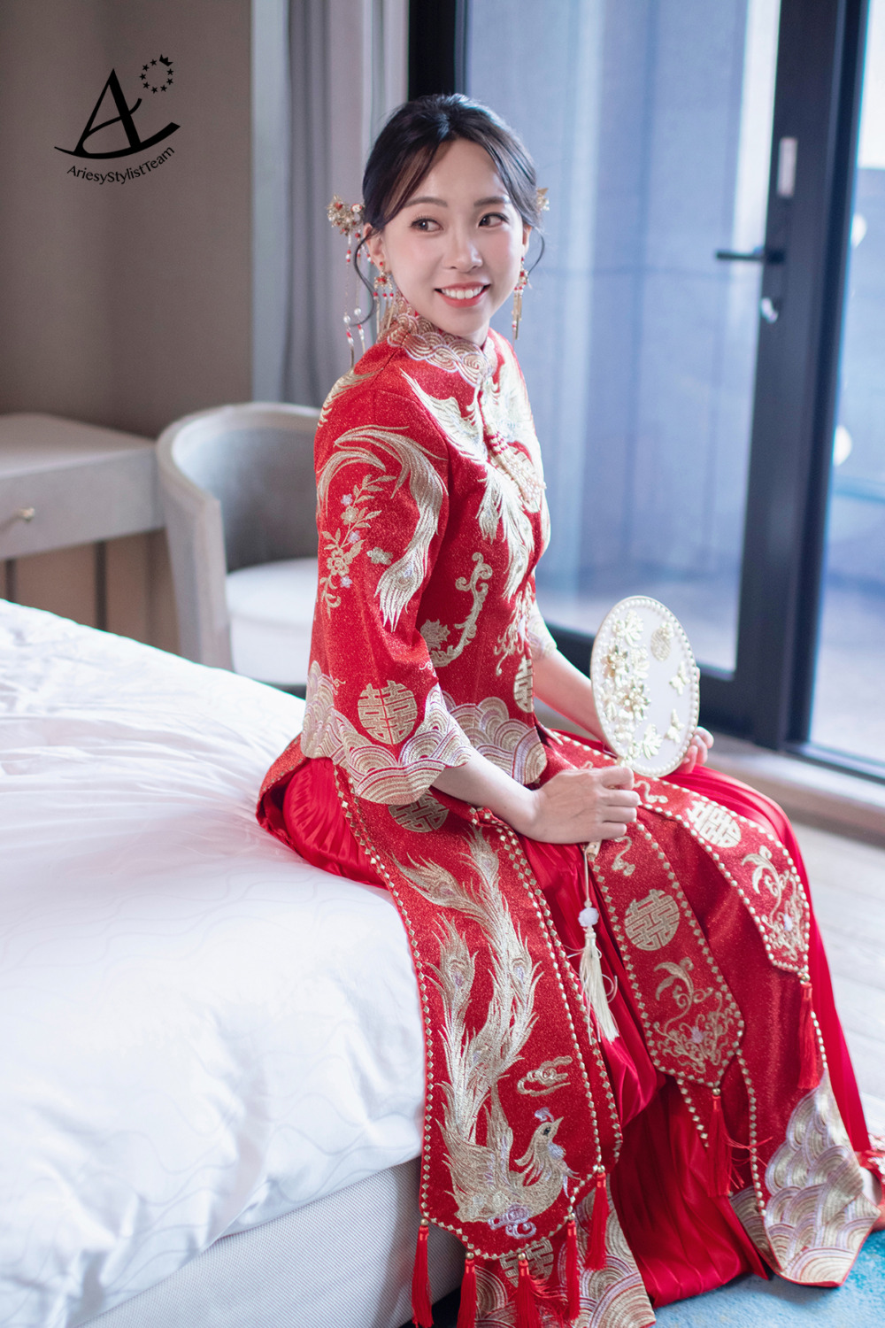 戶外證婚新娘造型,新秘,清新自然妝感,新娘秘書,新娘白紗造型,香港龍鳳褂新娘造型
