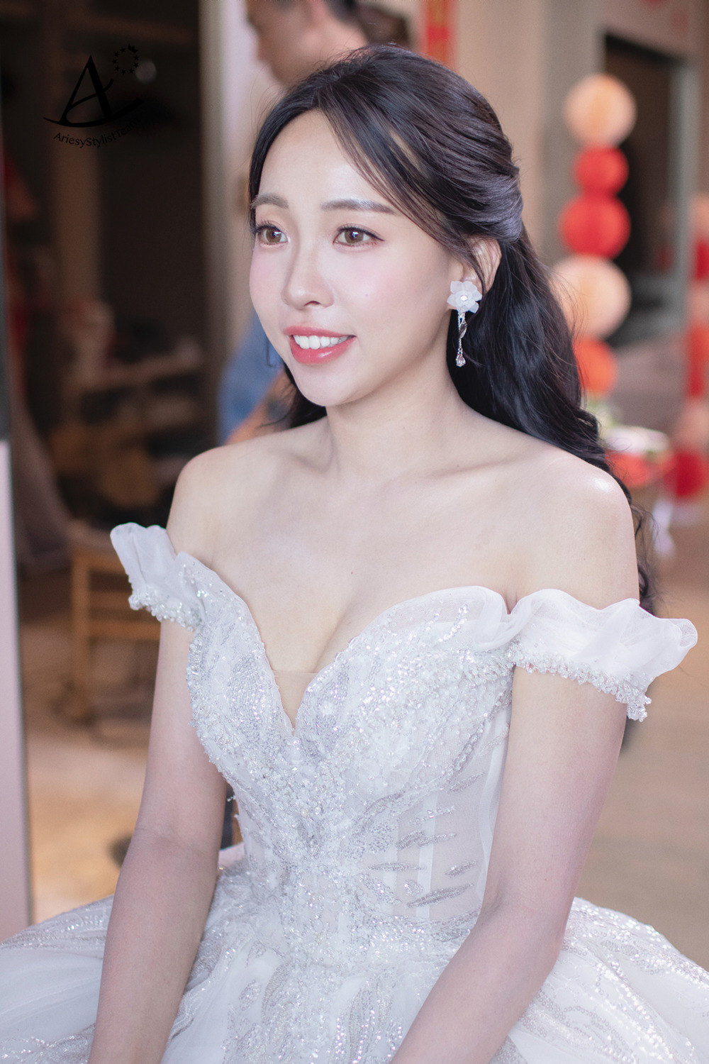 戶外證婚新娘造型,新秘,清新自然妝感,新娘秘書,新娘白紗造型,香港龍鳳褂新娘造型