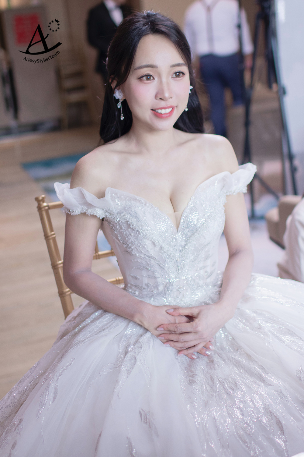 戶外證婚新娘造型,新秘,清新自然妝感,新娘秘書,新娘白紗造型,香港龍鳳褂新娘造型