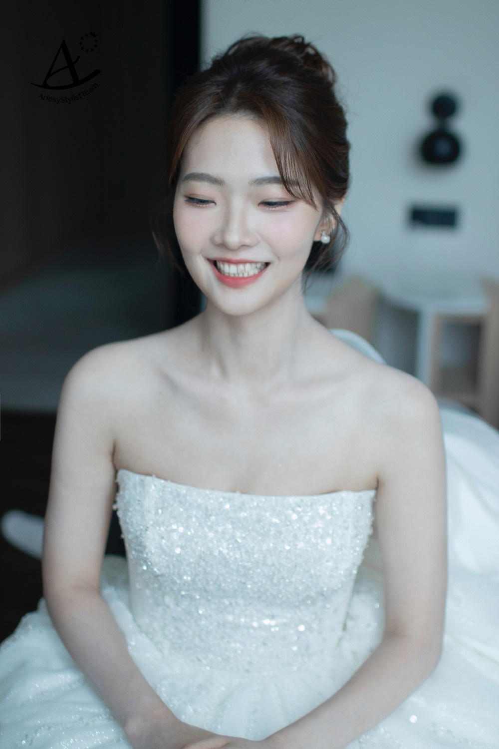 單眼皮新娘妝感,新秘,清新自然妝感,新娘秘書,韓系白紗造型,時尚晚禮服新娘造型