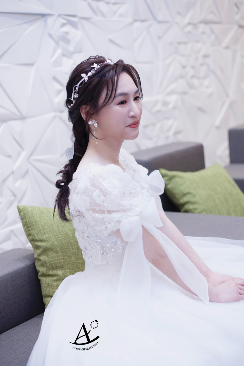 新娘秘書|清透自然妝感韓風編髮蝴蝶結/花藝新秘新娘造型 璇 新娘秘書,新娘造型,編髮新秘,白紗造型,自然輕透妝感,韓風,蝴蝶結