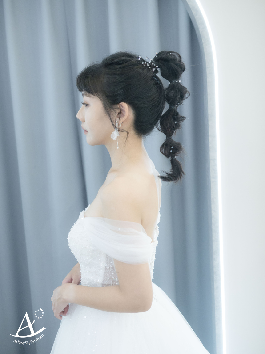 敬酒造型,俏皮馬尾造型,清透底妝,韓系新娘,新秘推薦
