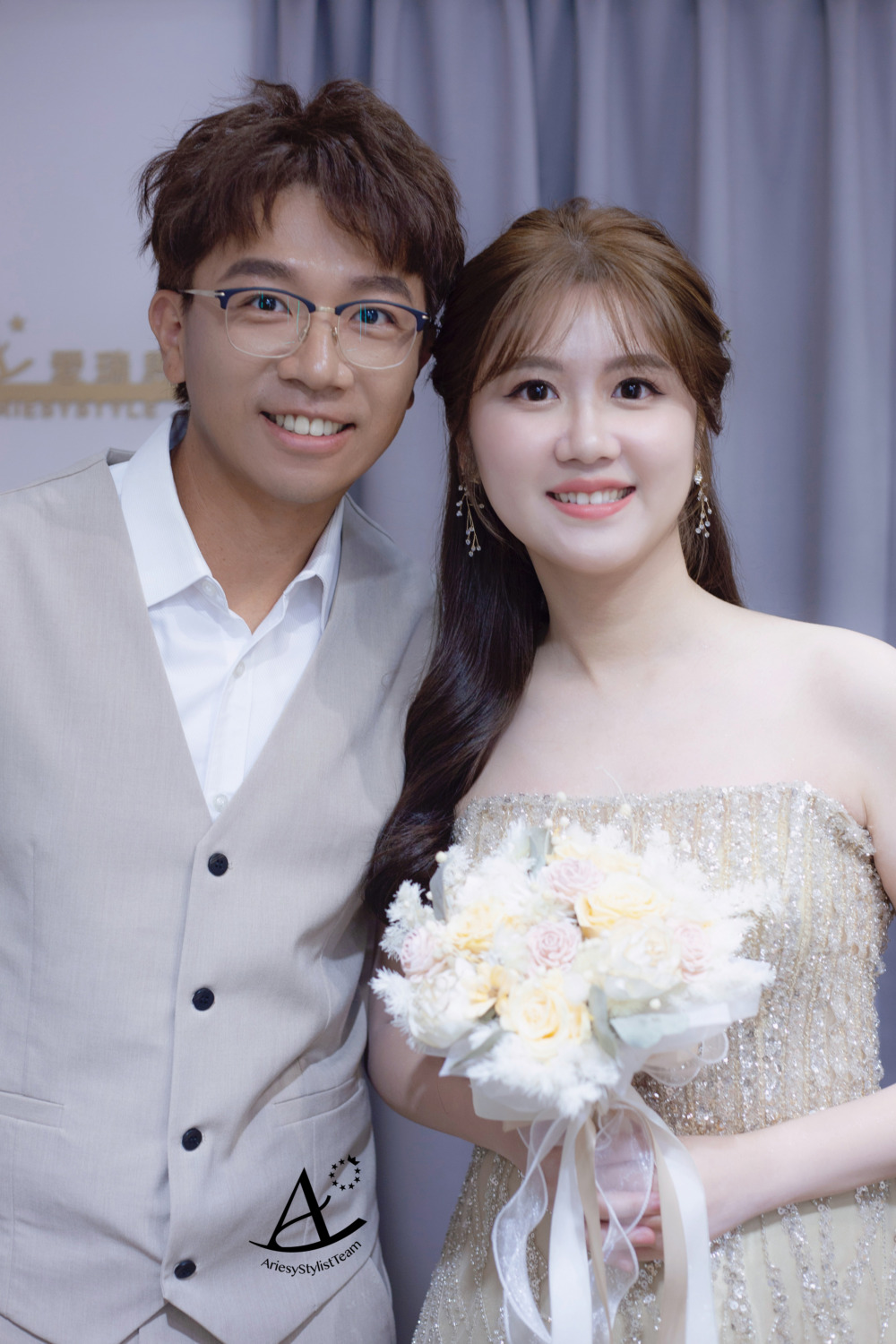 新秘|清透韓系妝感氣質爆棚放髮證婚新娘造型 如 新娘秘書,新娘造型,證婚造型,清透韓系妝感,韓風新娘,編髮新秘