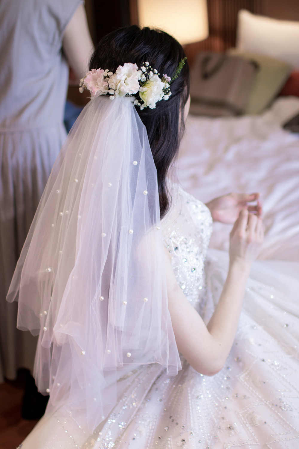 新秘|戶外證婚花藝造型/黑髮新娘經典白紗皇冠造型~葳 北投麗禧戶外證婚造型,新秘,黑髮新娘造型,新娘花藝造型,新娘白紗造型,清新韓系妝感