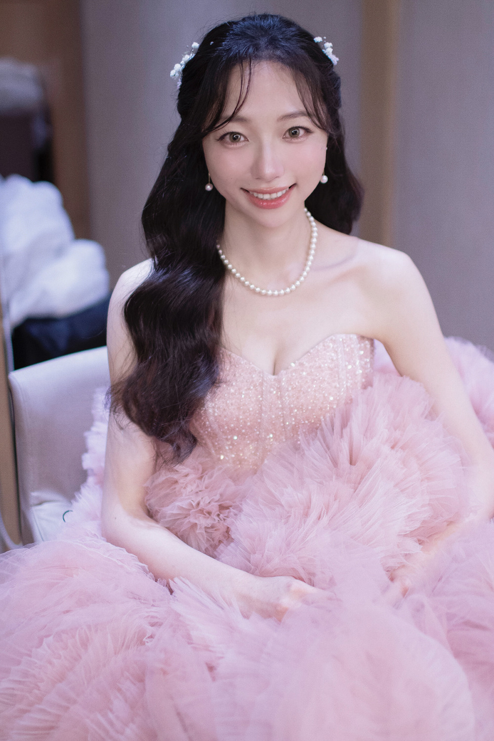 北投麗禧戶外證婚造型,新秘,黑髮新娘造型,新娘花藝造型,新娘白紗造型,清新韓系妝感