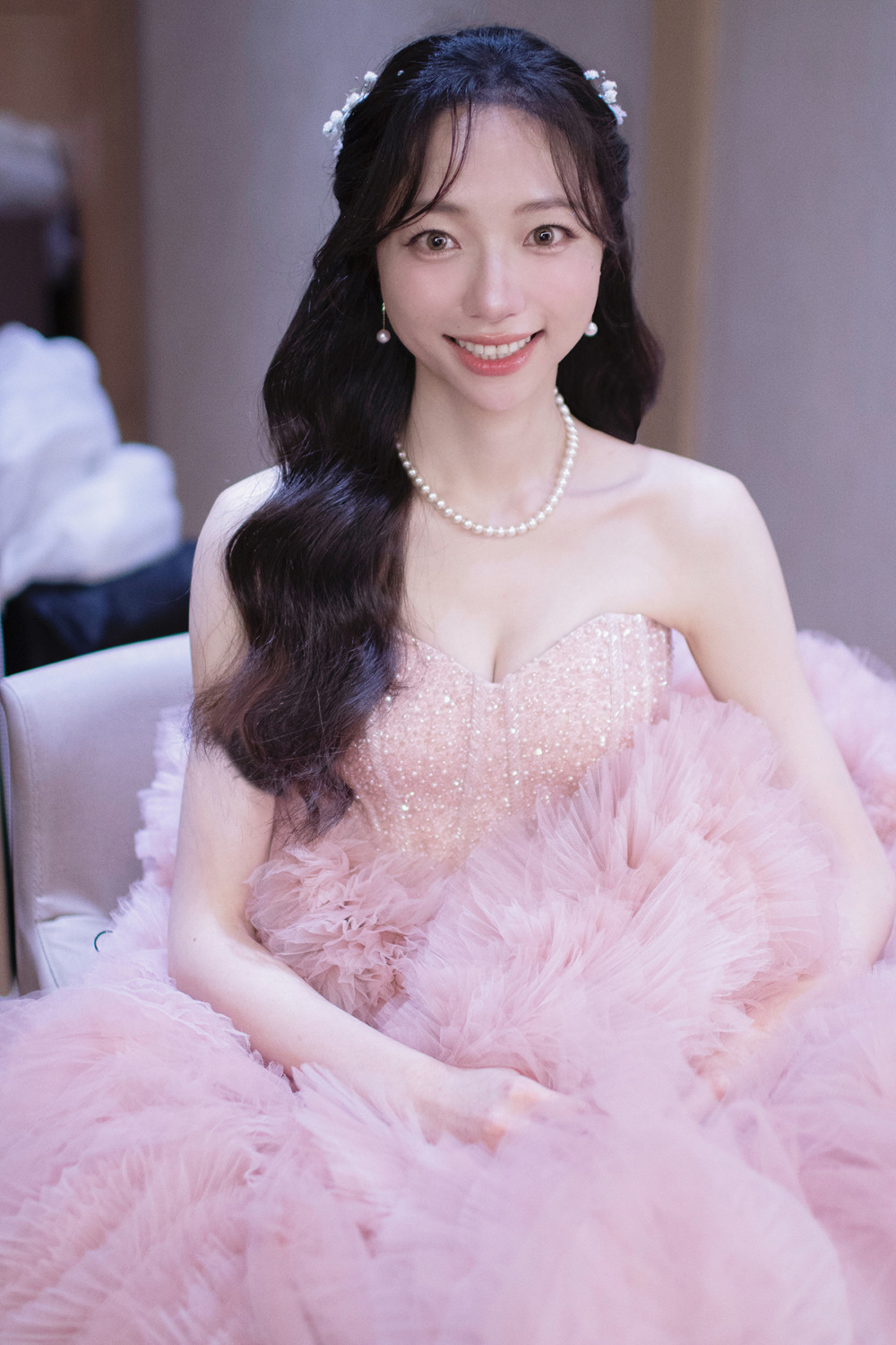 北投麗禧戶外證婚造型,新秘,黑髮新娘造型,新娘花藝造型,新娘白紗造型,清新韓系妝感