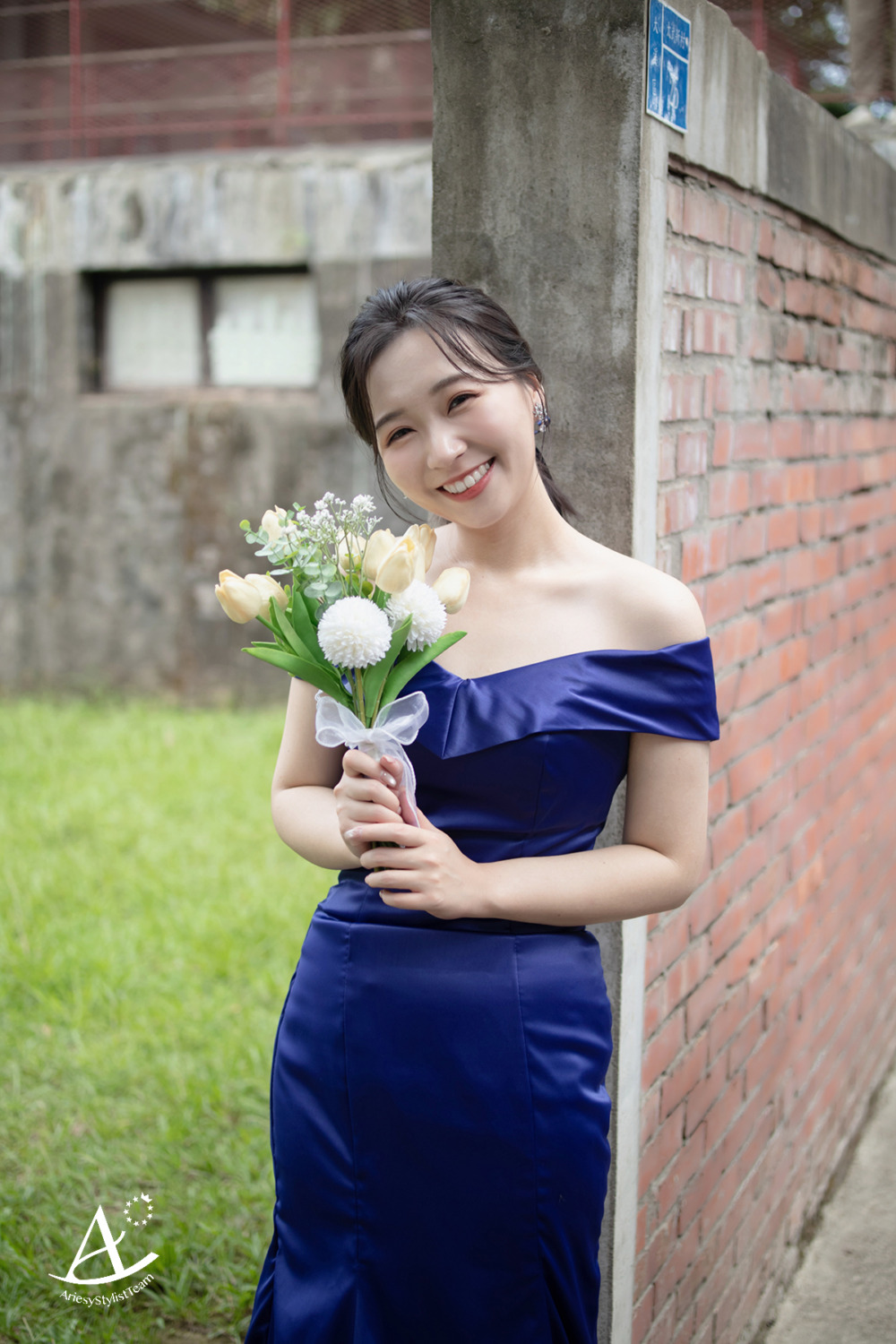 新秘,短髮新娘,低馬尾,自助婚紗,自然清新