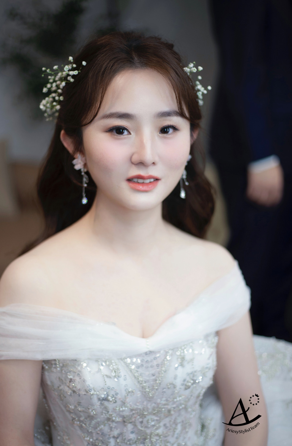 白紗造型,花藝新秘,仙女系新娘,輕透妝感,森林系,新娘秘書