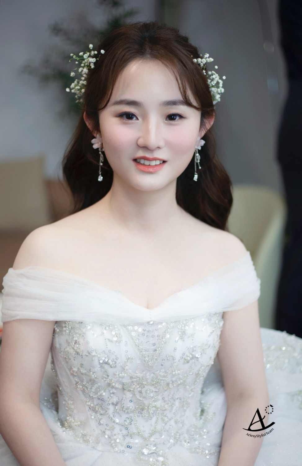 白紗造型,花藝新秘,仙女系新娘,輕透妝感,森林系,新娘秘書