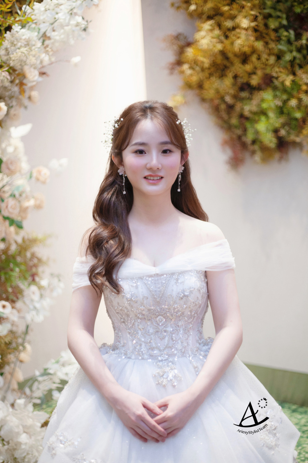 白紗造型,花藝新秘,仙女系新娘,輕透妝感,森林系,新娘秘書