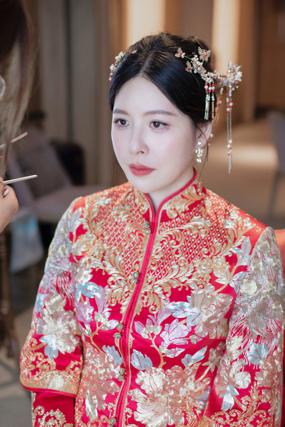 龍鳳褂新娘造型,台北新秘,新娘秘書,經典白紗新娘造型,新秘,自然輕透新娘妝感