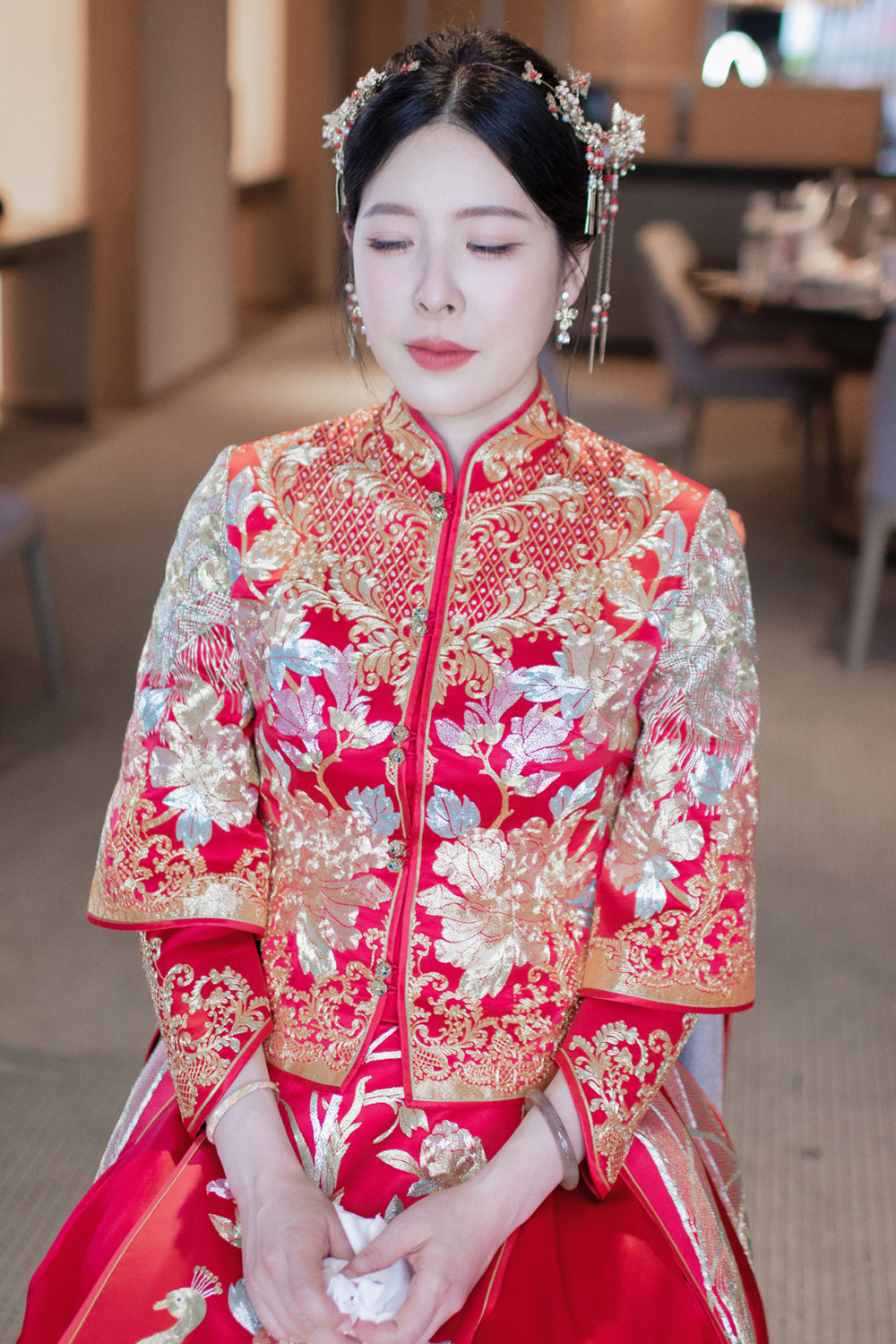 龍鳳褂新娘造型,台北新秘,新娘秘書,經典白紗新娘造型,新秘,自然輕透新娘妝感