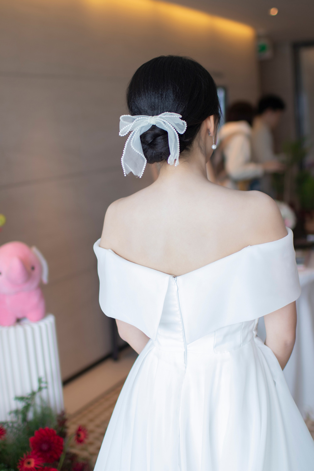 韓系白紗新娘造型,單眼皮新娘妝感,黑髮新娘造型,新娘秘書,新秘,台北誠品行旅新娘