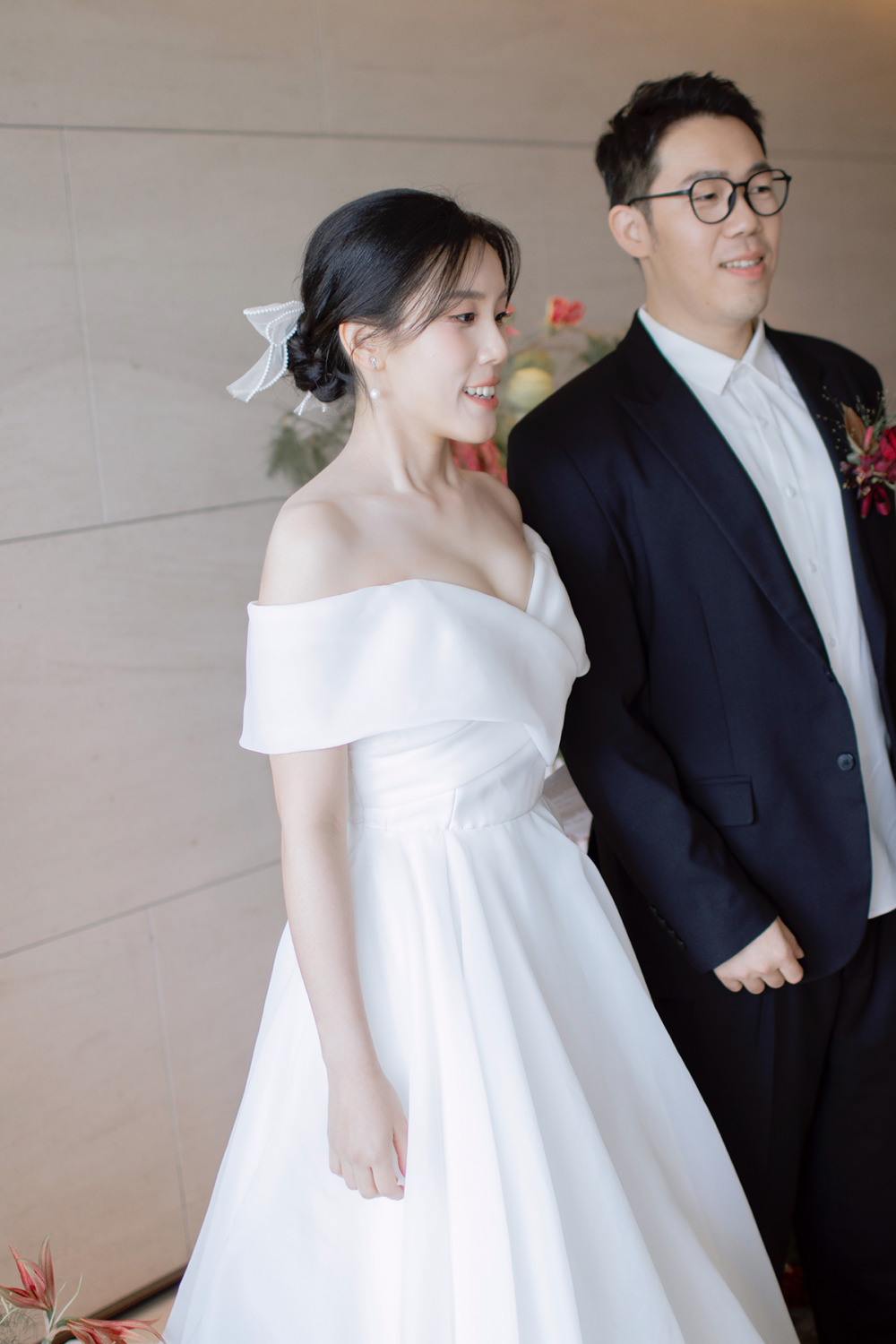 韓系白紗新娘造型,單眼皮新娘妝感,黑髮新娘造型,新娘秘書,新秘,台北誠品行旅新娘