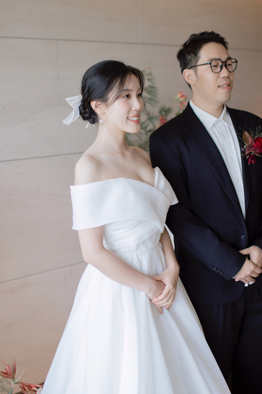 韓系白紗新娘造型,單眼皮新娘妝感,黑髮新娘造型,新娘秘書,新秘,台北誠品行旅新娘