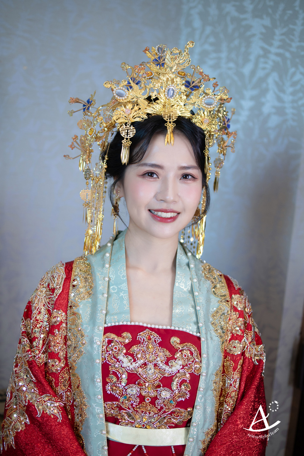 千金妝感,文定造型,桃園新秘,中式禮服,新娘造型
