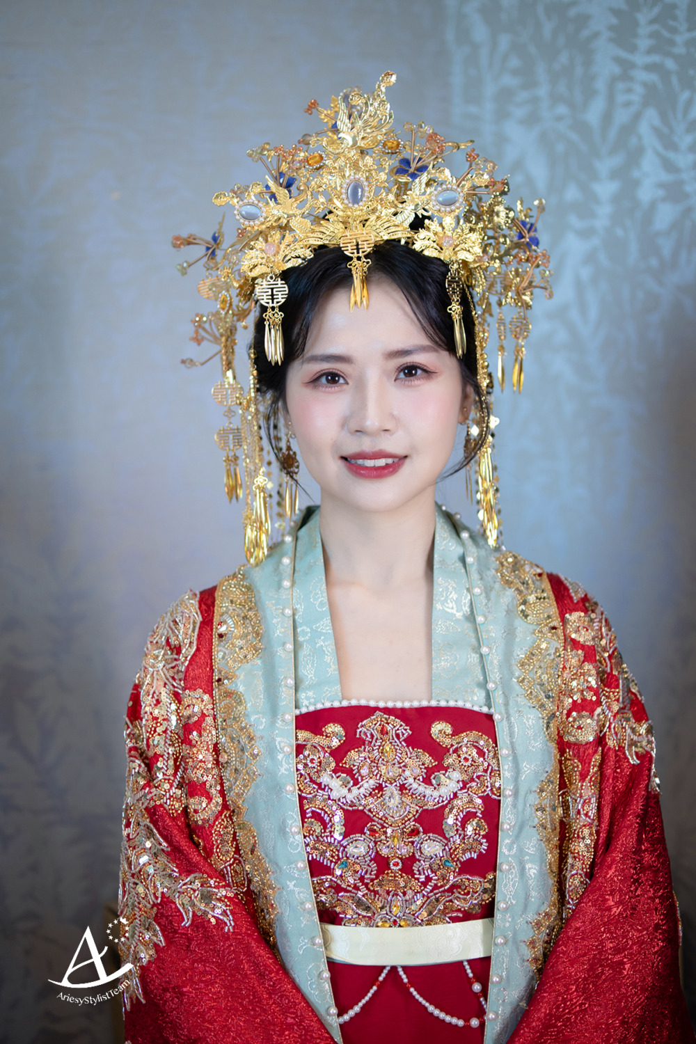 千金妝感,文定造型,桃園新秘,中式禮服,新娘造型