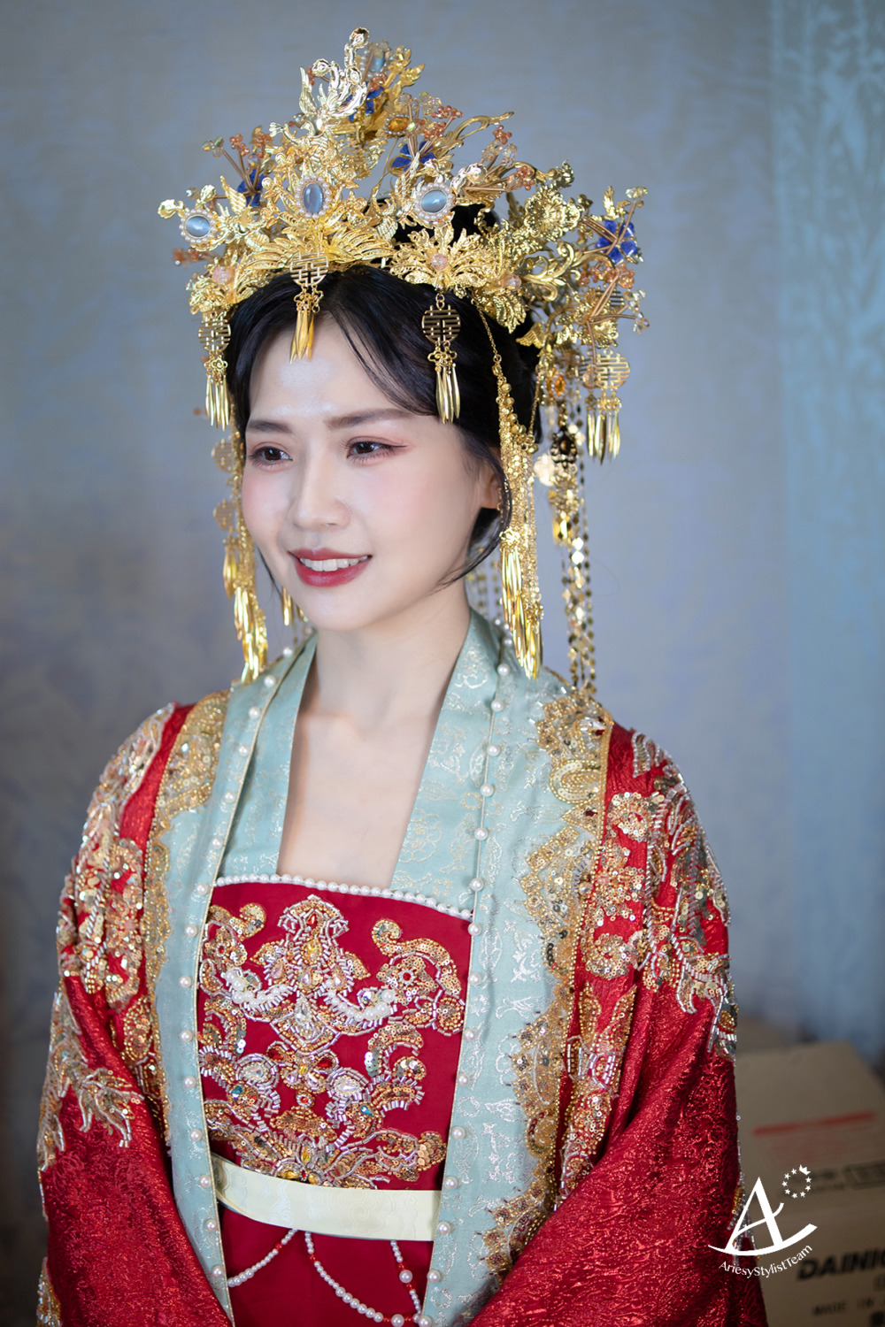 千金妝感,文定造型,桃園新秘,中式禮服,新娘造型