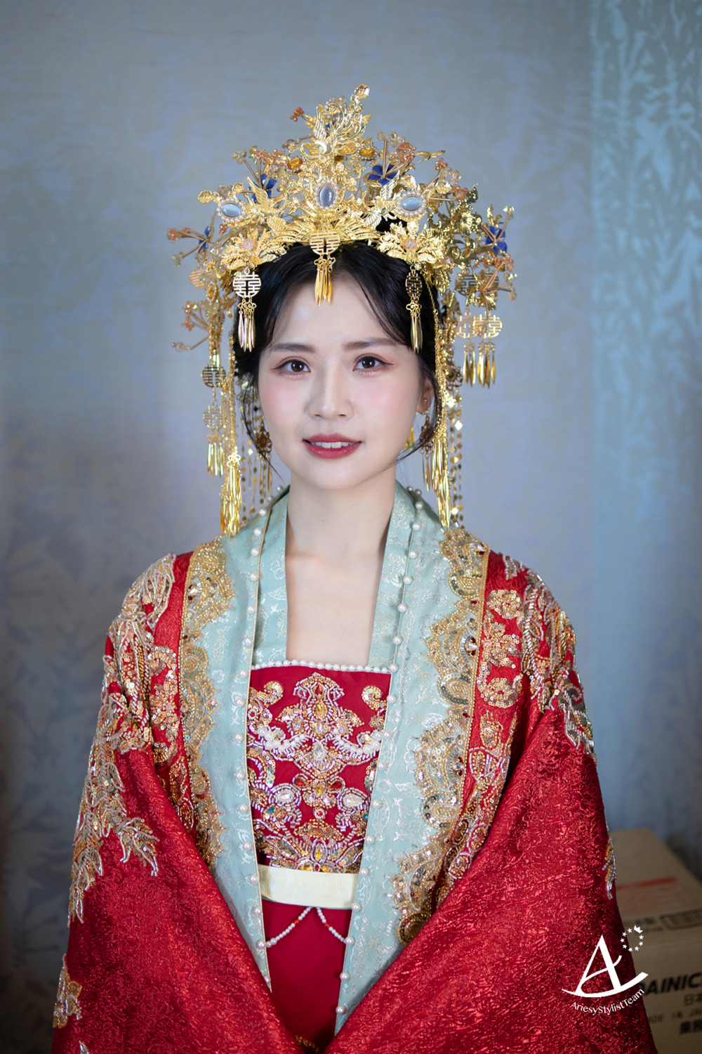千金妝感,文定造型,桃園新秘,中式禮服,新娘造型