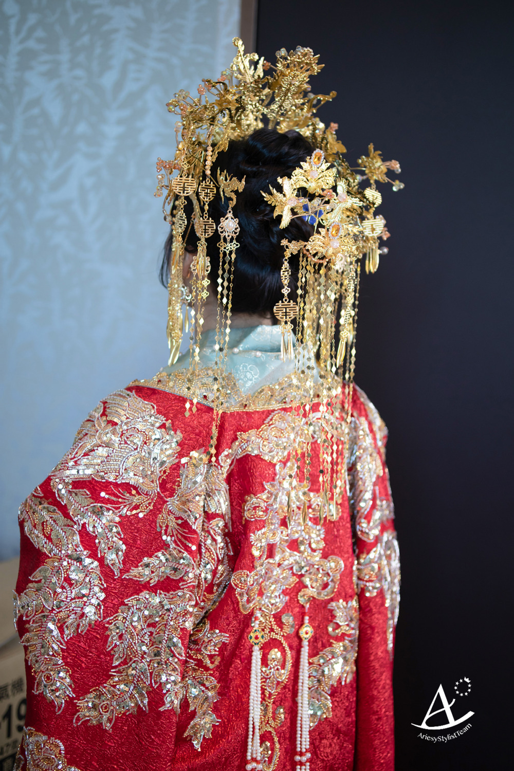 千金妝感,文定造型,桃園新秘,中式禮服,新娘造型