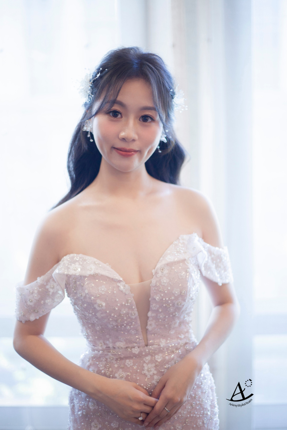 新娘秘書,新娘造型,晚禮服造型,韓風,編髮新秘,輕透妝感,推薦新秘