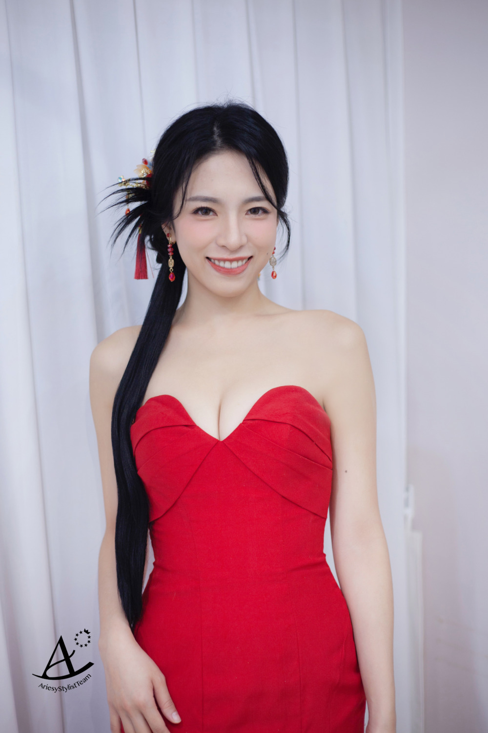 新秘|新中式古典新娘造型韓系乾淨低盤髮白紗造型 廷 新秘,新娘造型,文定造型,新中式,中式造型,輕透妝感