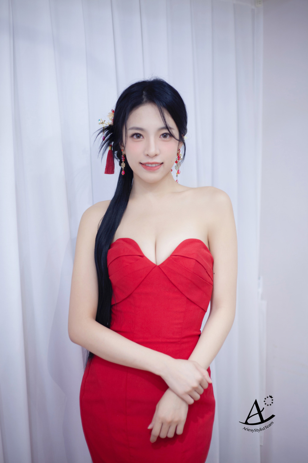 新秘,新娘造型,文定造型,新中式,中式造型,輕透妝感