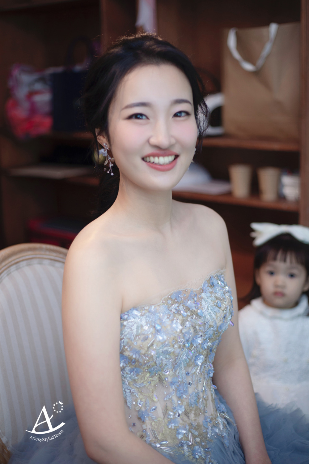 新娘秘書,新娘造型,馬尾造型,美式,戶外婚禮造型,輕透妝感,編髮新秘,黑髮新娘