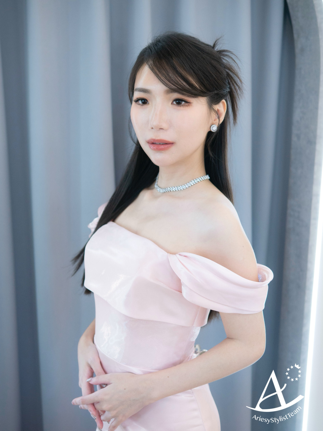 敬酒造型,公主頭造型,粉色禮服,韓系新娘,新秘推薦