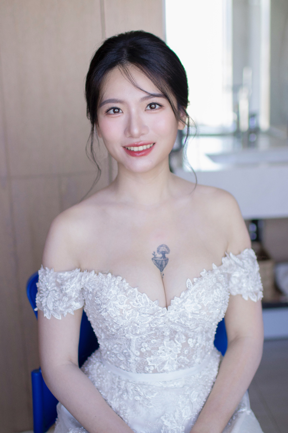 美式新娘造型,新秘,新娘秘書,美式新娘髮型,登記證婚新娘造型,清透新娘妝感