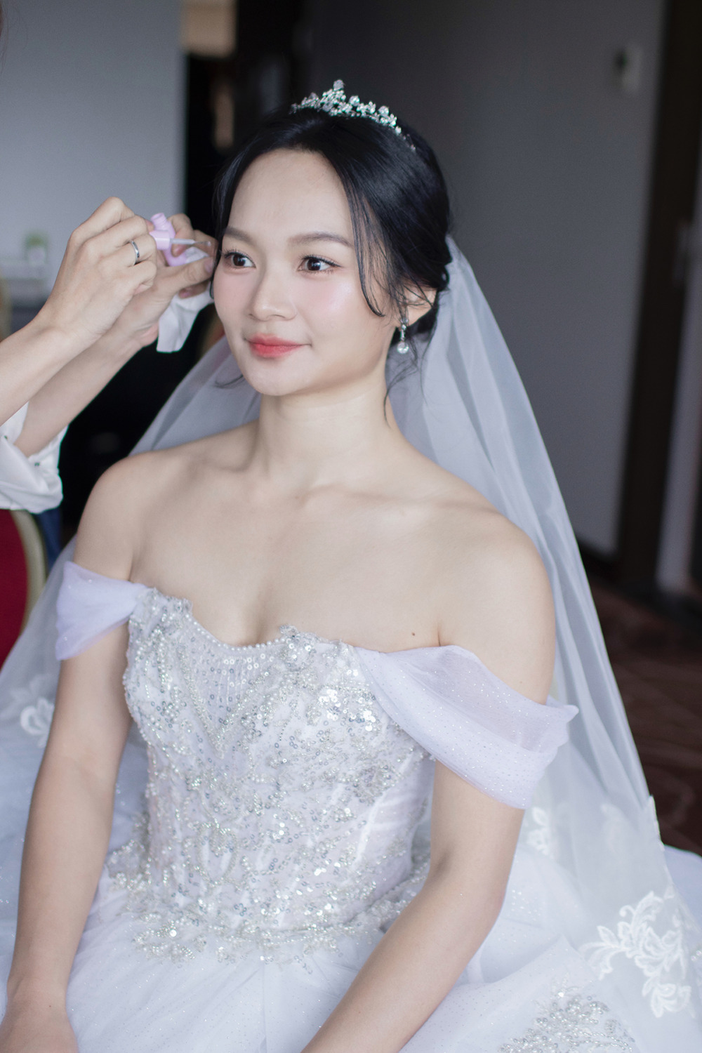 茹曦酒店新娘造型,台北新秘,新娘秘書,黑髮新娘造型,新秘,自然輕透新娘妝感