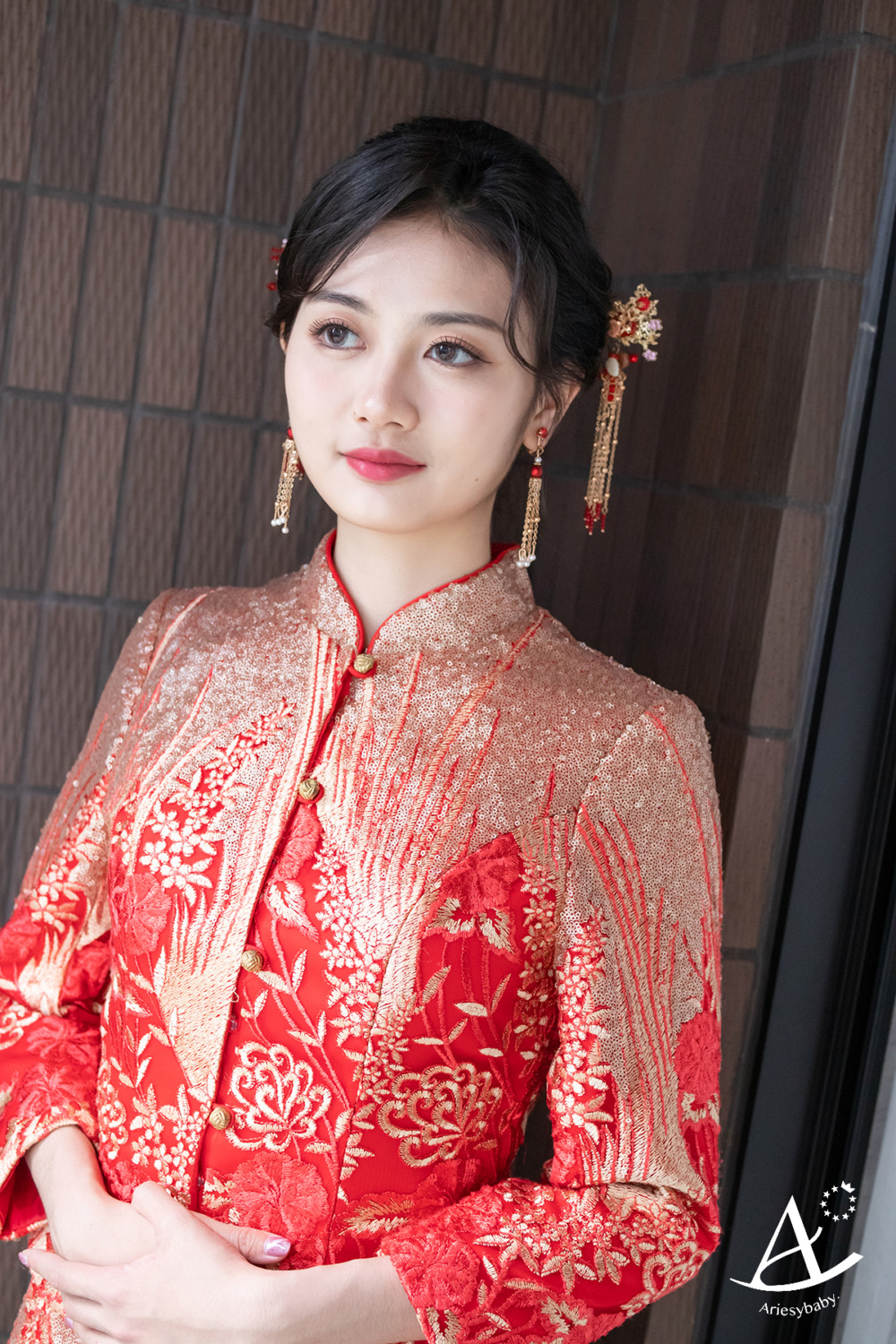 立體妝感,龍鳳掛造型,新娘秘書,中式造型