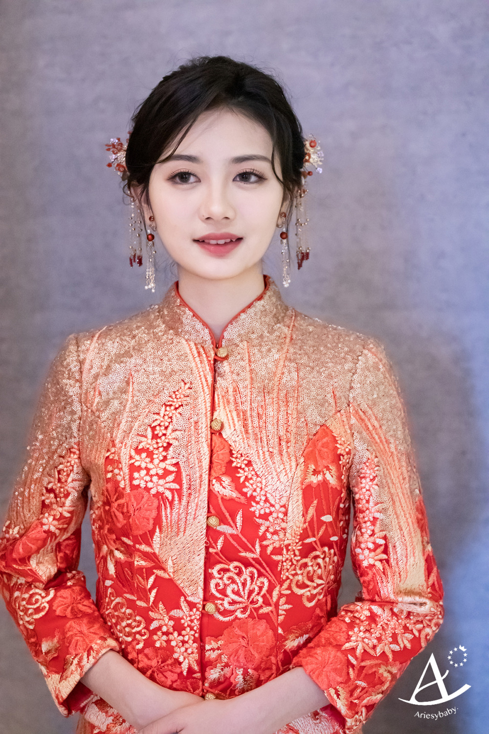 立體妝感,龍鳳掛造型,新娘秘書,中式造型