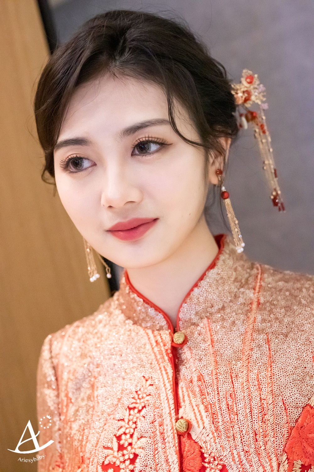 立體妝感,龍鳳掛造型,新娘秘書,中式造型