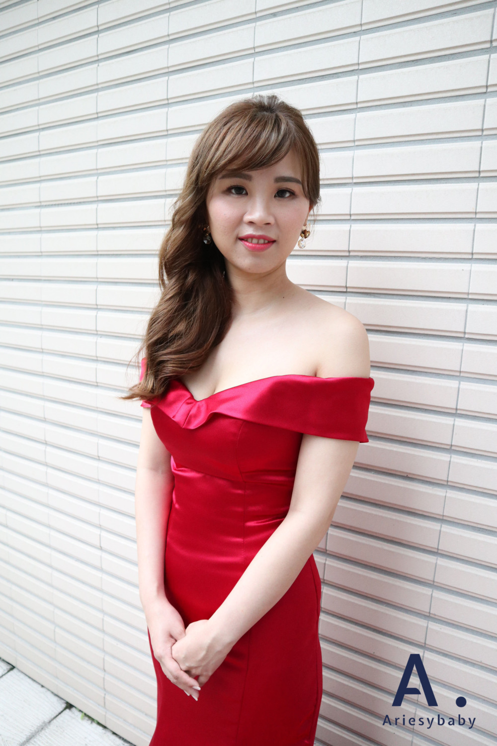 愛瑞思手工婚紗,Ariesybaby造型團隊,送客造型,紅色禮服造型,Bride